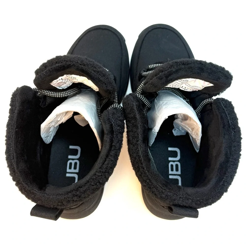 JBU Women's Freeze Round Toe Boots Black Size 8.5M NWT/BOX